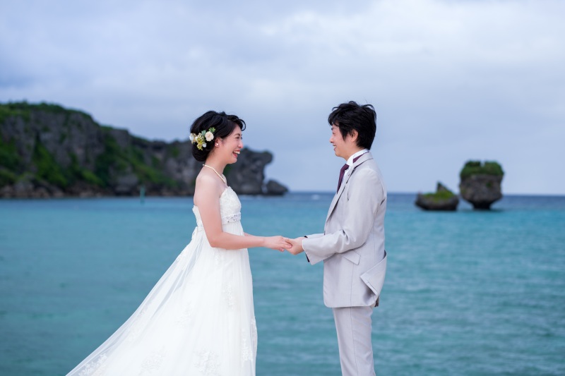 お客様の撮影レポート【おんなそんビーチフォトアルバムパッケージ】★結婚記念