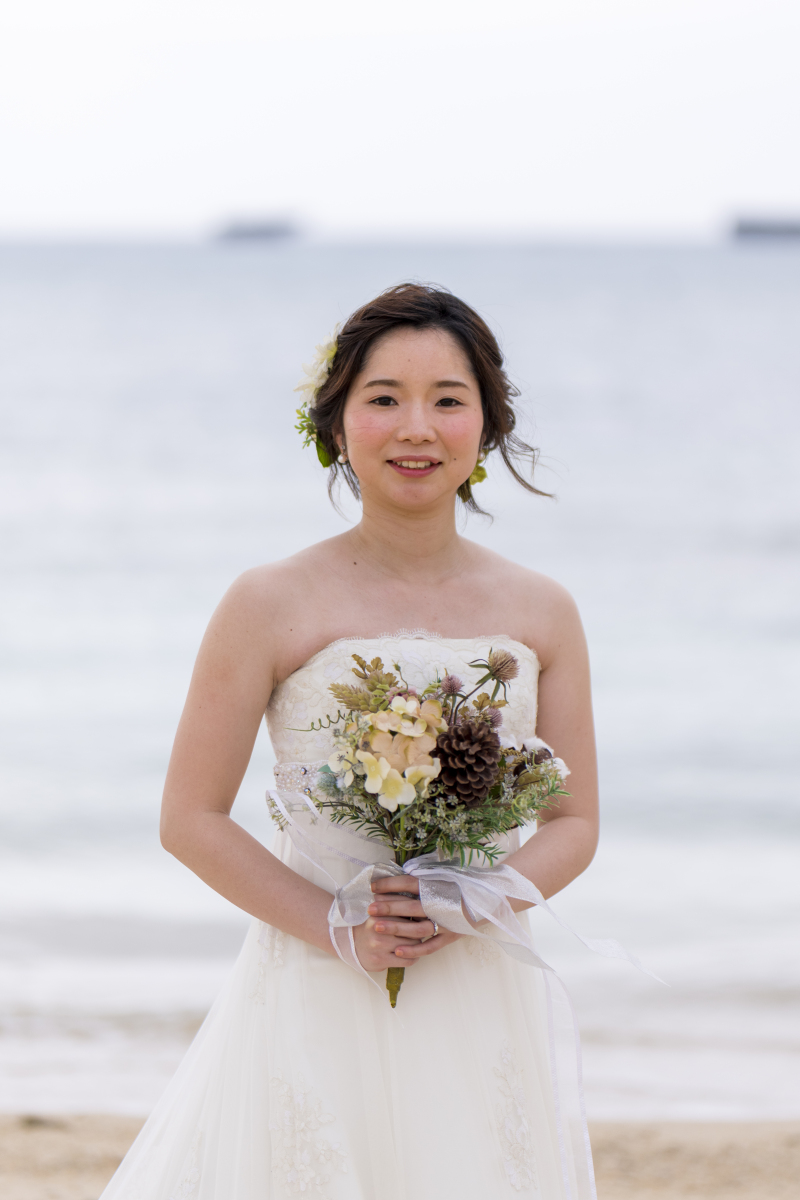 お客様の撮影レポート【おんなそんビーチフォトアルバムパッケージ】★冬の曇り空