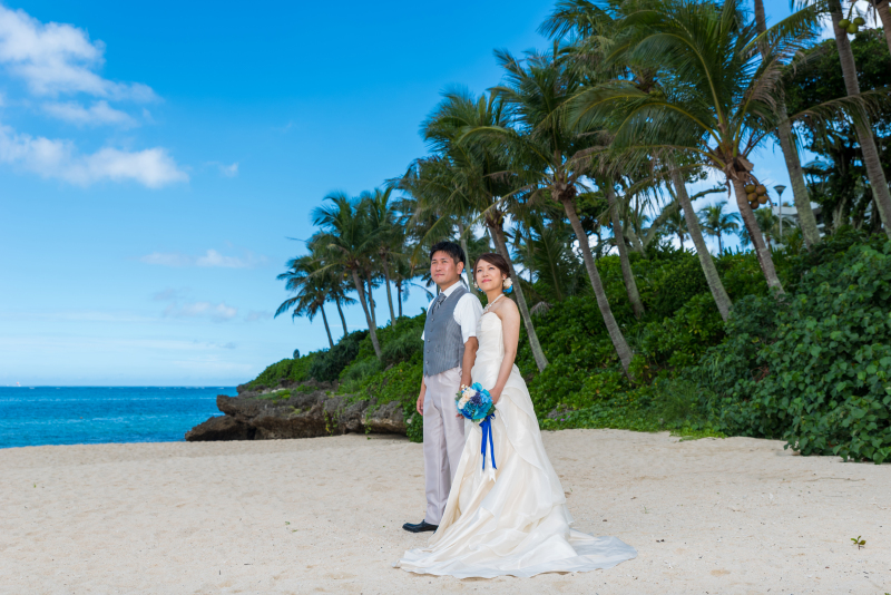 お客様の撮影レポート【ムーンビーチ&チャペルプレミアムフォト】★結婚記念