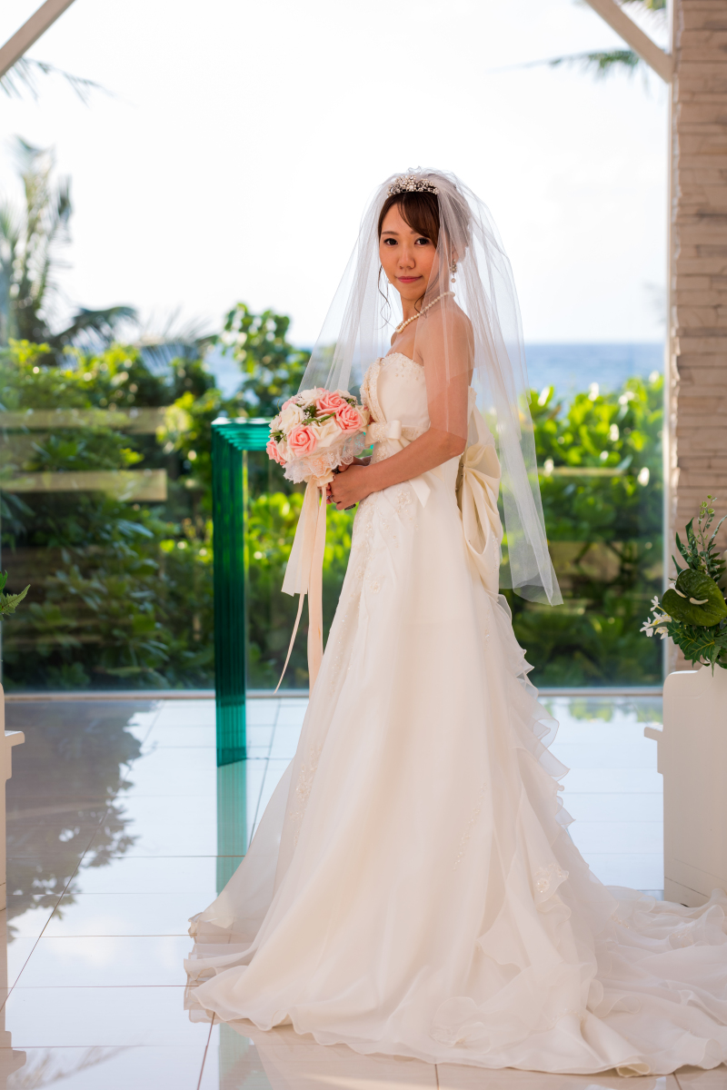 お客様の撮影レポート【ムーンビーチ＆チャペルプレミアムフォト】★サンセット