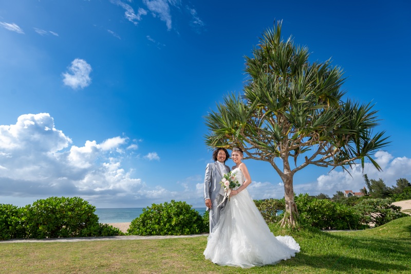 1月まで8万円【安心の衣裳追加料金なし!おんなそんビーチフォト】青空&美肌補正付