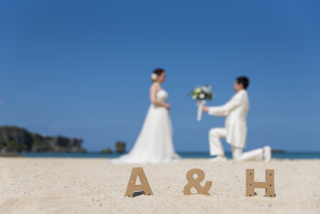 お客様の撮影レポート【おんなそんビーチフォトアルバムパッケージ】★私服チェンジ