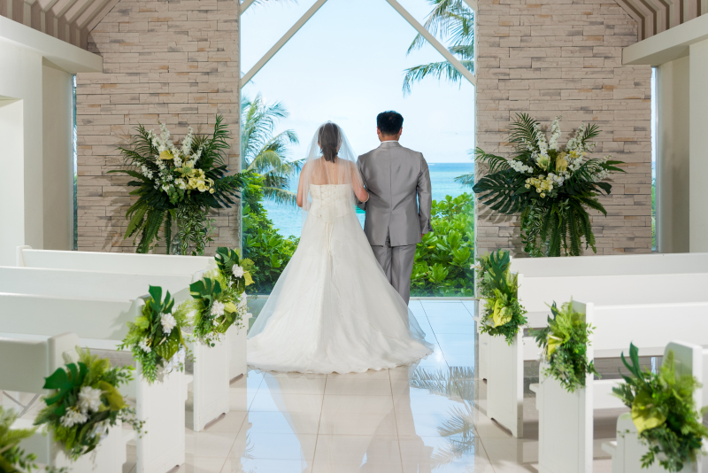 お客様の撮影レポート【ムーンビーチ&チャペルプレミアムフォト】★結婚記念