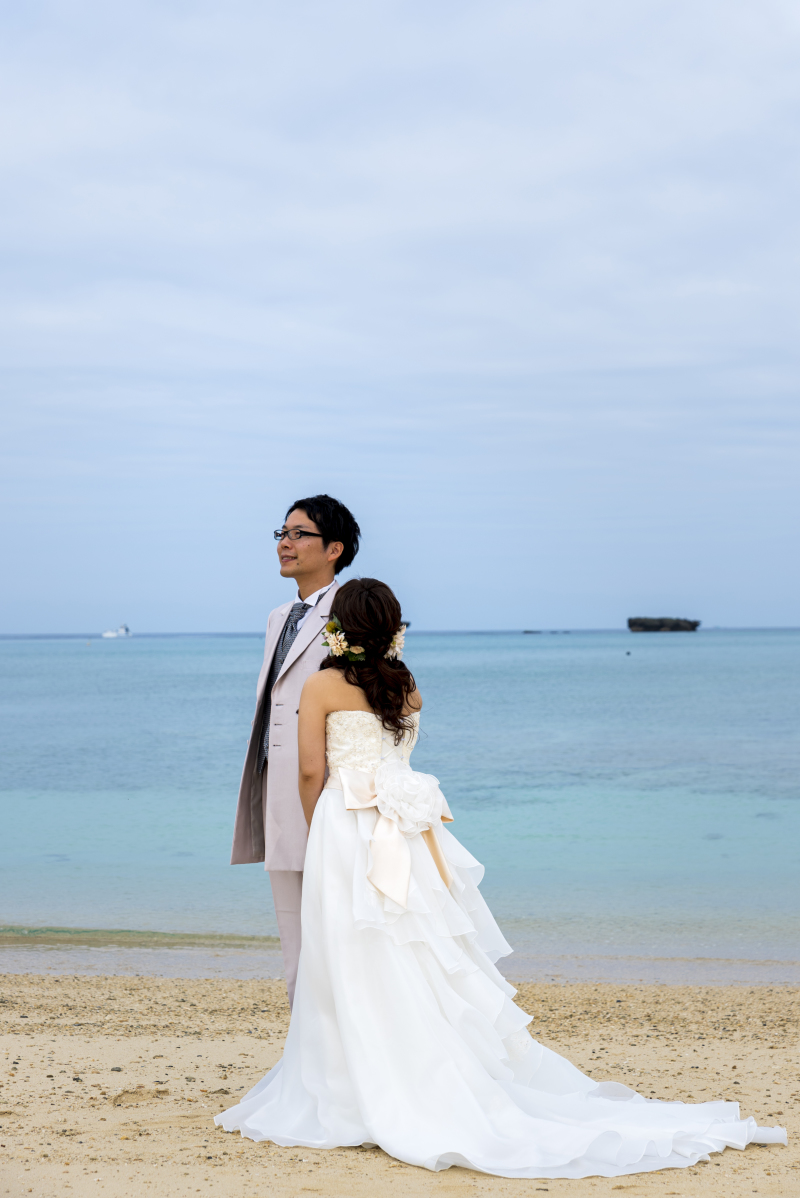 お客様の撮影レポート【おんなそんビーチフォト アルバムパッケージ】★ご結婚記念