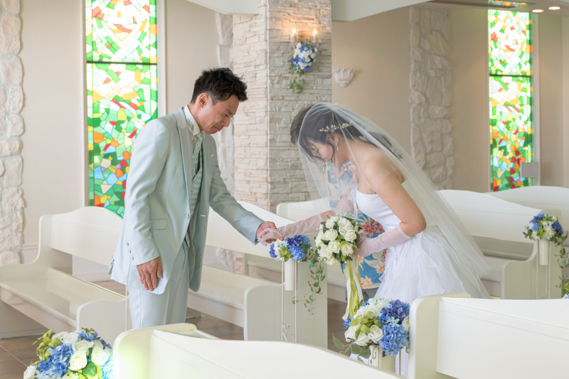 「まるで結婚式のようなチャペルセレモニーフォト」★リザンシーパーク編★