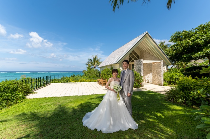 結婚式の代わりに「チャペルセレモニーフォト」★ムーンビーチ編
