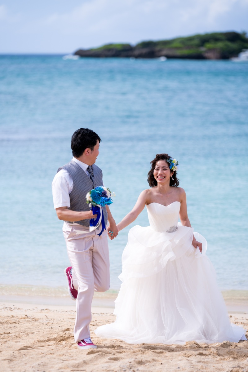 お客様の撮影レポート【おんなそんビーチフォトアルバムパッケージ】★ドローン撮影