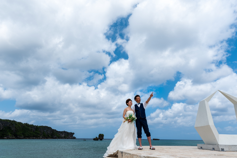 お客様の撮影レポート【おんなそんビーチフォトアルバムパッケージ】★結婚記念