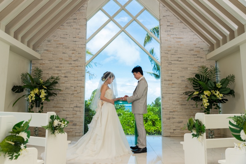 お客様の撮影レポート【ムーンビーチ＆チャペルプレミアムフォト】★結婚記念