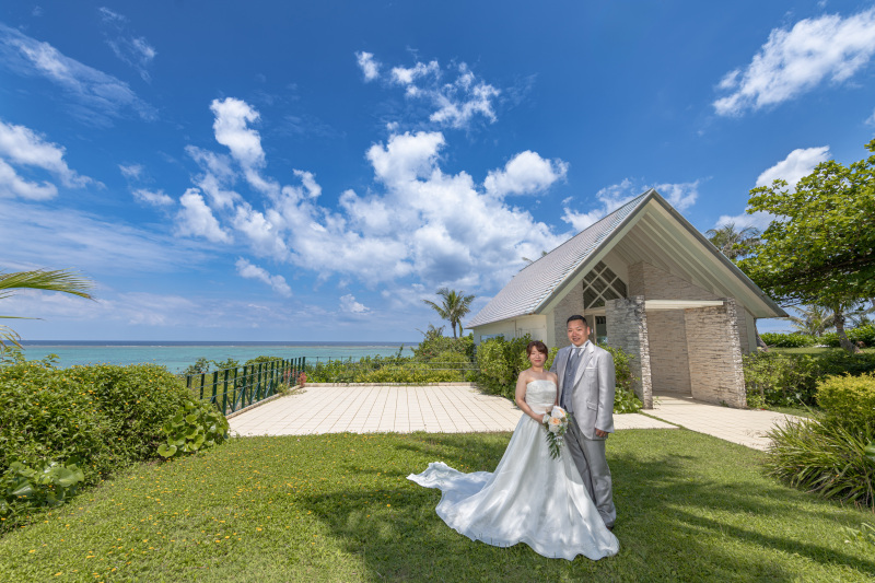 「まるで結婚式のようなチャペルセレモニーフォト」★ムーンビーチ編★