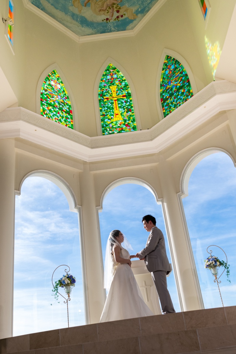 結婚式の代わりの記念に「チャペルセレモニーフォト」②