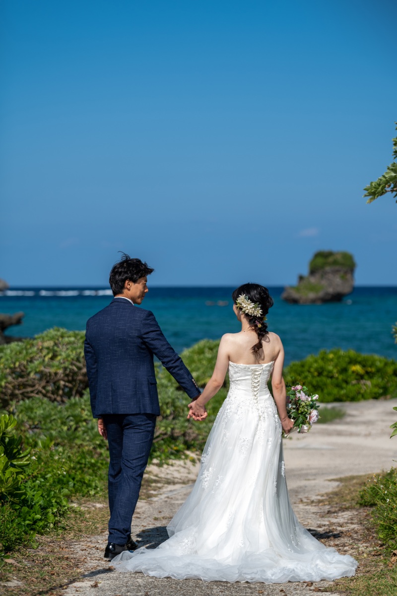 お客様の撮影レポート【おんなそんビーチフォトアルバムパッケージ】★結婚記念