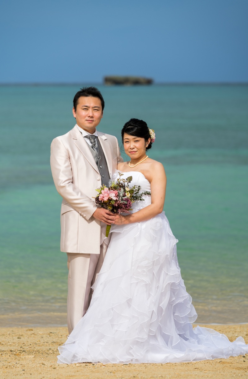 お客様の撮影レポート【おんなそんビーチフォトアルバムパッケージ】★結婚記念