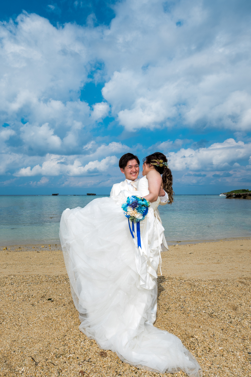 お客様の撮影レポート【おんなそんビーチフォトアルバムパッケージ】★結婚記念