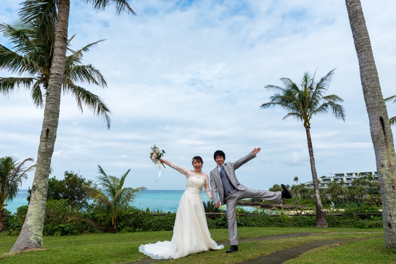 お客様の撮影レポート【ムーンビーチ&チャペルプレミアムフォトプラン】★結婚記念