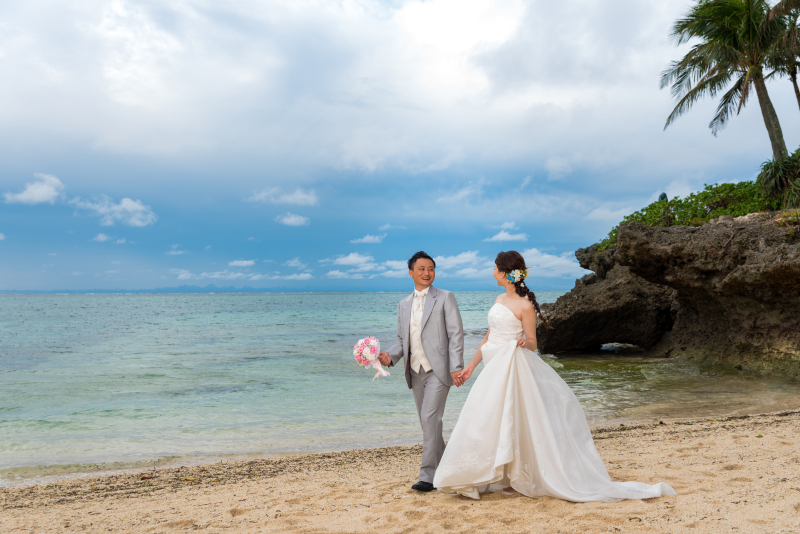 お客様の撮影レポート【ムーンビーチ＆チャペルプレミアムフォト】★サンセット