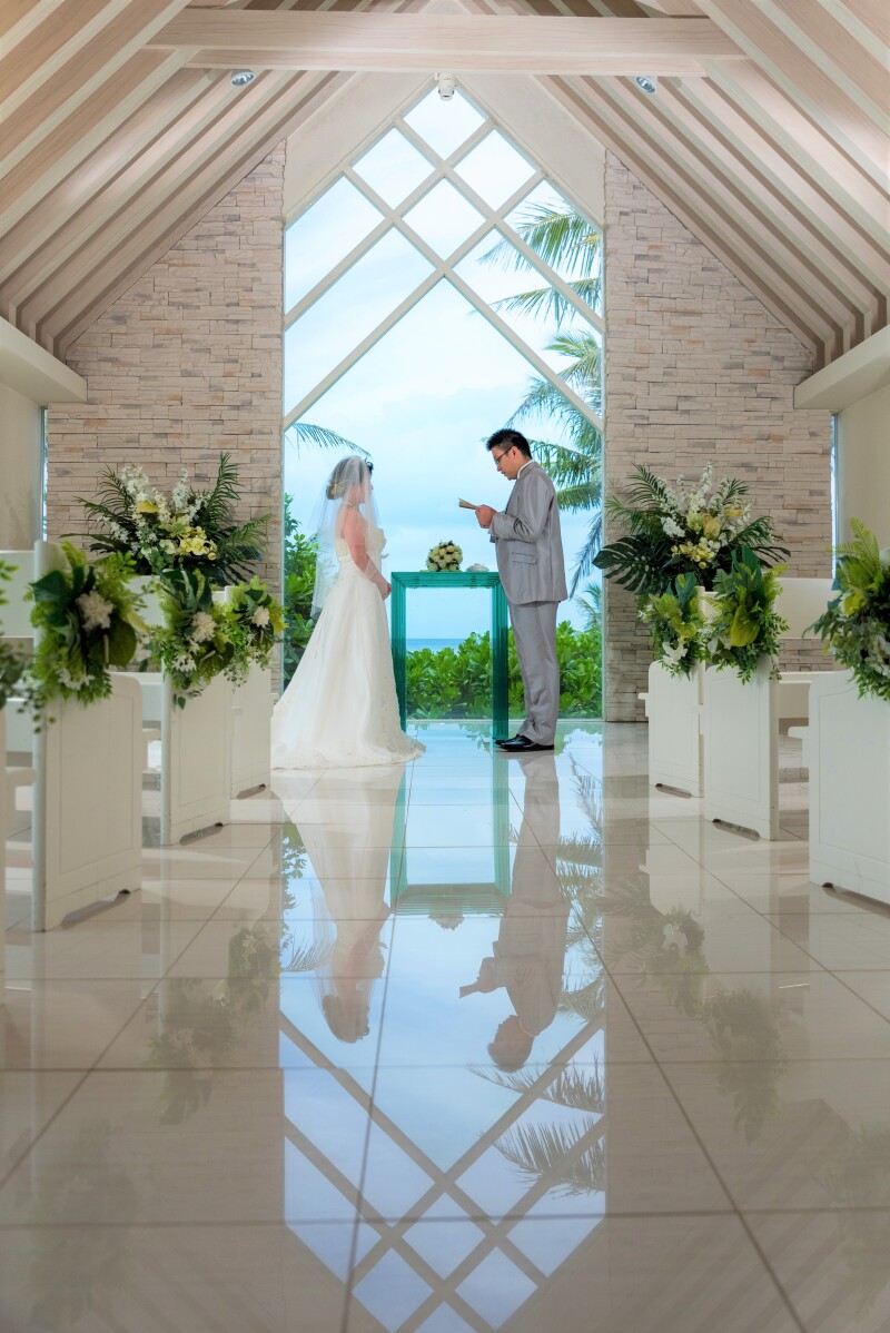 お客様の撮影レポート【ムーンビーチ＆チャペルプレミアムフォト】★結婚記念