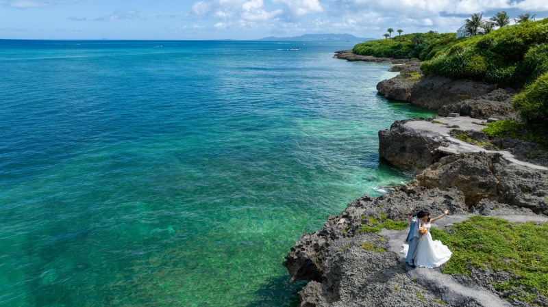 結婚式の代わりの記念に「チャペルセレモニーフォト」★ムーンビーチ編
