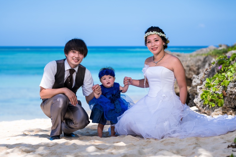 お客様の撮影レポート【ムーンビーチプレミアム アルバムパッケージ】★ご家族同行