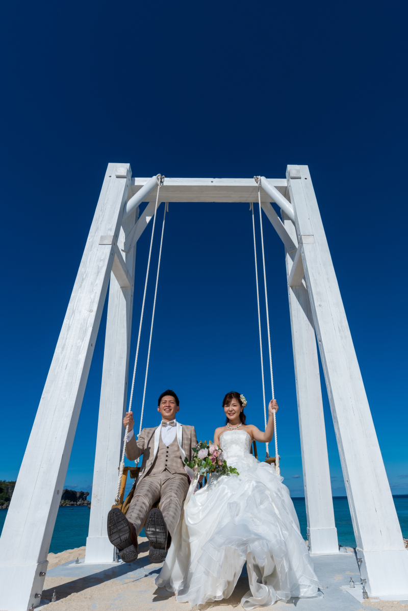 お客様の撮影レポート【おんなそんビーチフォトアルバムパッケージ】★結婚記念