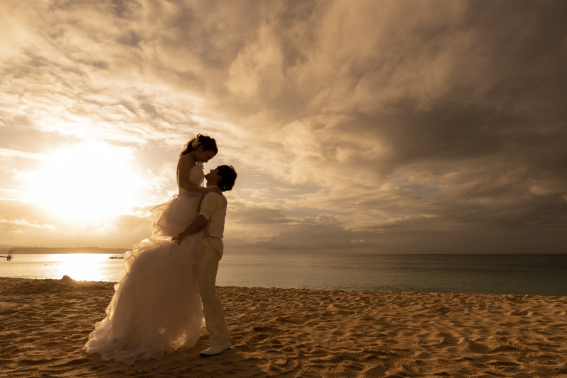 お客様の撮影レポート【ムーンビーチプレミアム アルバムパッケージ】★サンセット