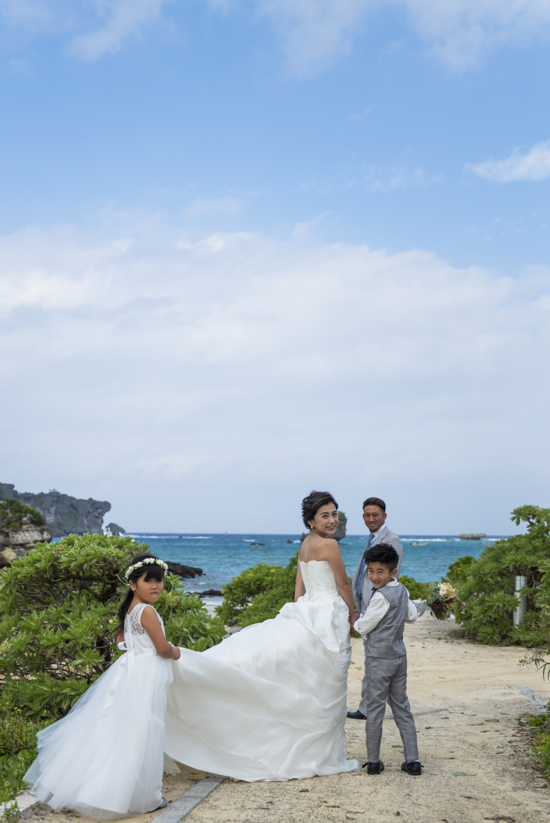 お客様の撮影レポート【おんなそんビーチフォトアルバムパッケージ】★家族同行