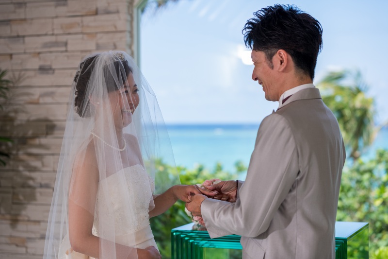 お客様の撮影レポート【ムーンビーチ＆チャペルプレミアムフォト】★ドレスチェンジ