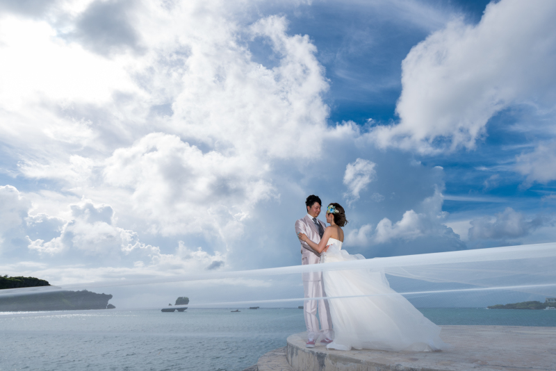 お客様の撮影レポート【おんなそんビーチフォトアルバムパッケージ】★ドローン撮影