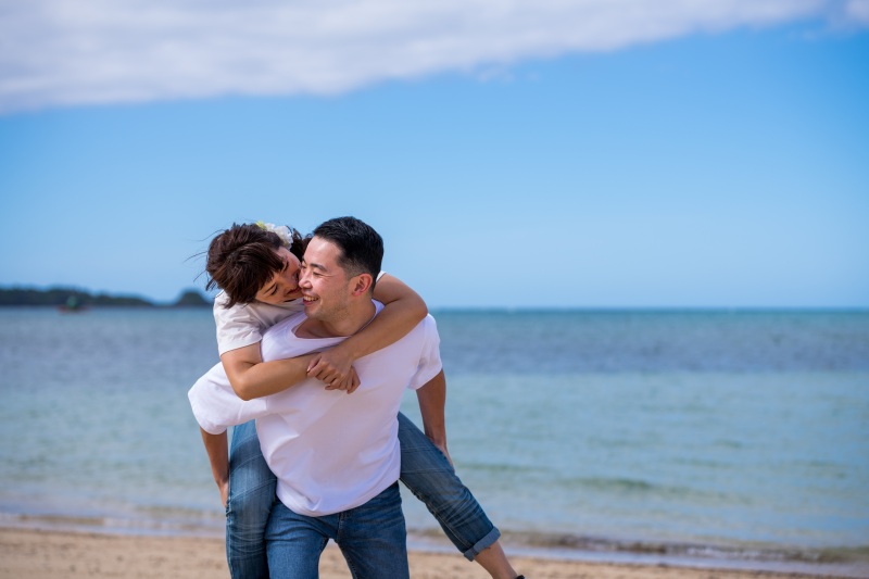 3月撮影まで毎月5組限定★55000円【ドローン写真付★おんなそんビーチフォト】