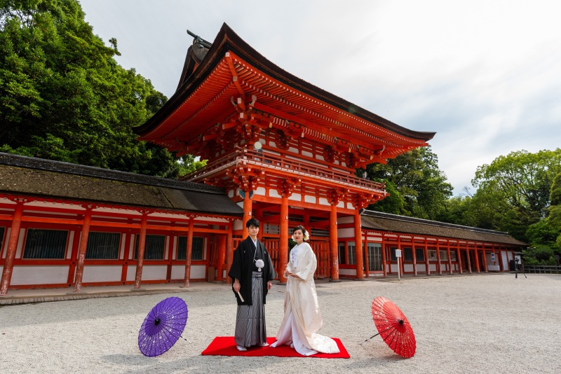 おすすめ贅沢プラン【ドレスでビーチフォト@沖縄＋和装@京都下鴨神社】