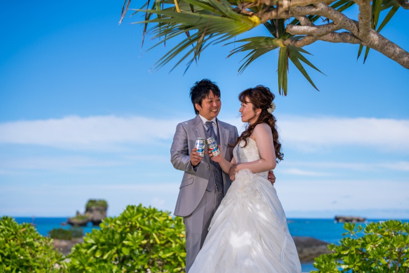 お客様の撮影レポート【おんなそんビーチフォトアルバムパッケージ】★結婚記念