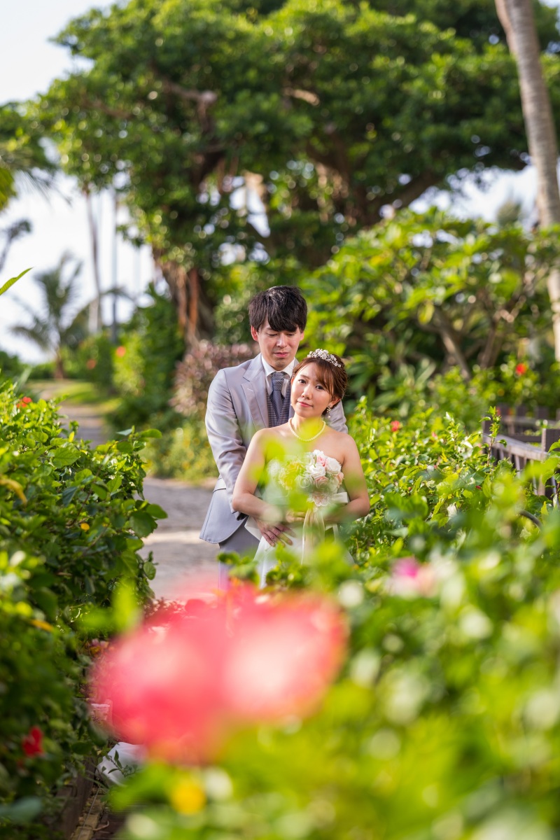 お客様の撮影レポート【ムーンビーチ＆チャペルプレミアムフォト】★サンセット