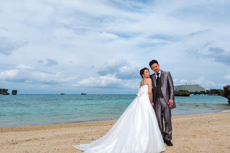 お客様の撮影レポート【おんなそんビーチフォトアルバムパッケージ】★ドローン撮影