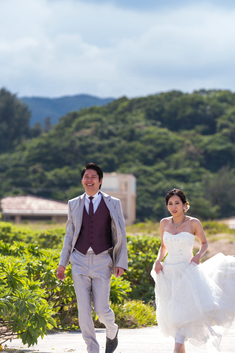 お客様の撮影レポート【おんなそんビーチフォトアルバムパッケージ】★結婚記念