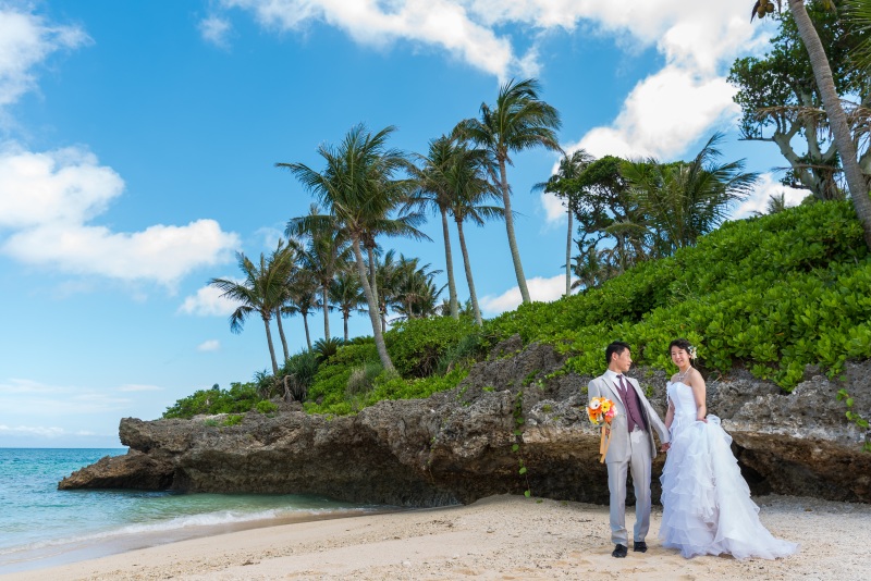 お客様の撮影レポート【ムーンビーチ&チャペルプレミアムフォトプラン】★結婚記念