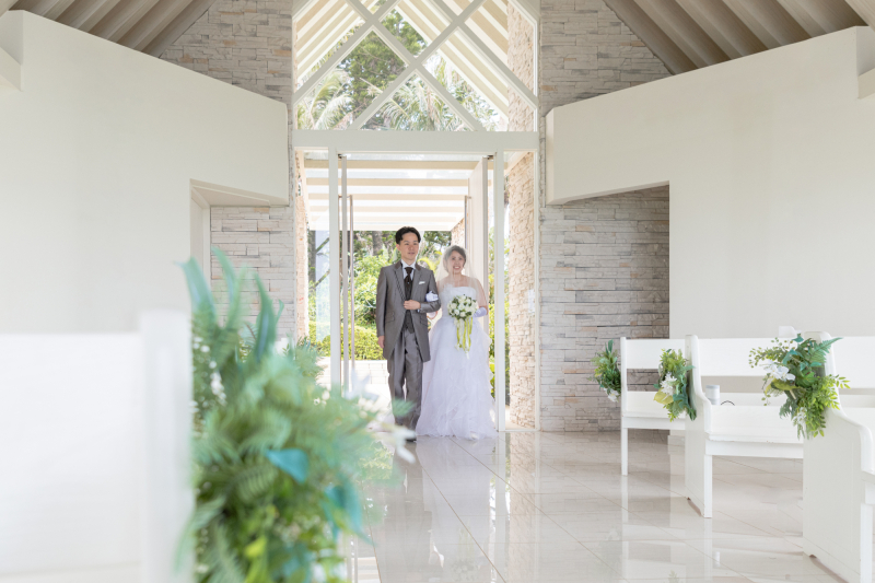 「まるで結婚式のようなチャペルセレモニーフォト」★ムーンビーチ編★
