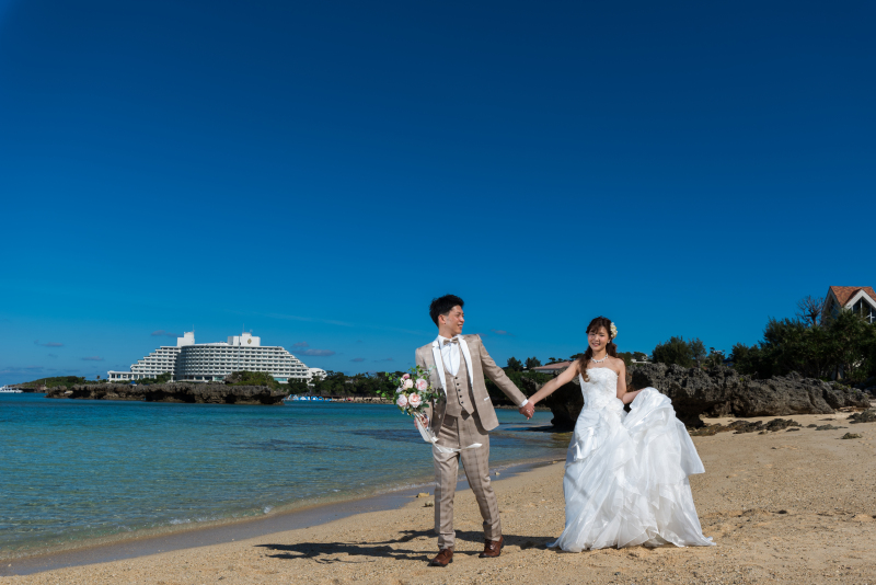 お客様の撮影レポート【おんなそんビーチフォトアルバムパッケージ】★結婚記念