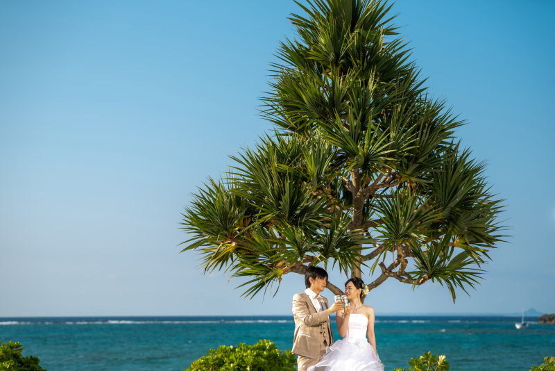 お客様の撮影レポート【おんなそんビーチフォトアルバムパッケージ】★結婚記念