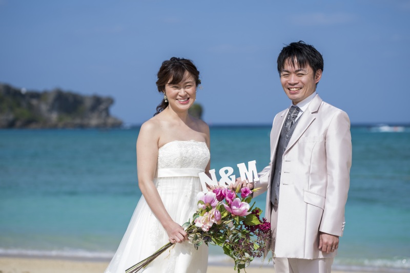 お客様の撮影レポート【おんなそんビーチフォトアルバムパッケージ】★前撮り