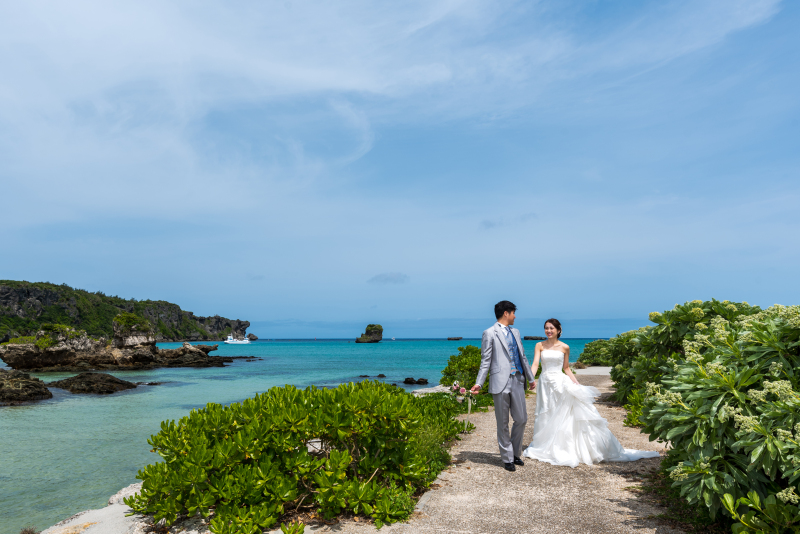 お客様の撮影レポート【おんなそんビーチフォトアルバムパッケージ】★前撮り