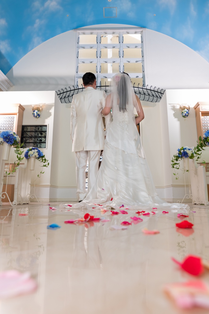 結婚式の代わりの記念に「チャペルセレモニーフォト」②