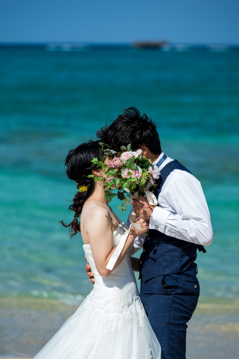 お客様の撮影レポート【おんなそんビーチフォトアルバムパッケージ】★結婚記念