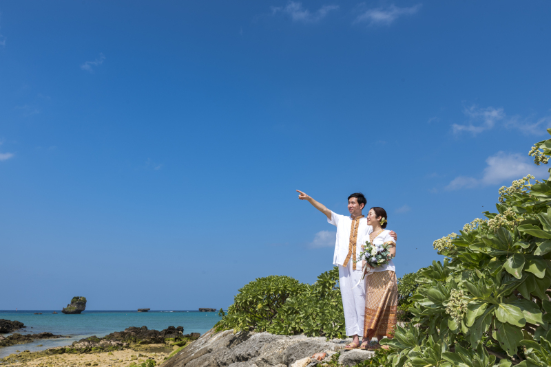 お客様の撮影レポート【おんなそんビーチフォトアルバムパッケージ】★私服チェンジ