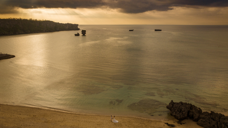 スタジオムーンのドローン撮影【恩納村の素晴らしいロケーション】