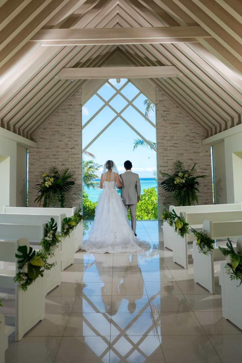 お客様の撮影レポート【ムーンビーチ&チャペルプレミアムフォトプラン】★結婚記念