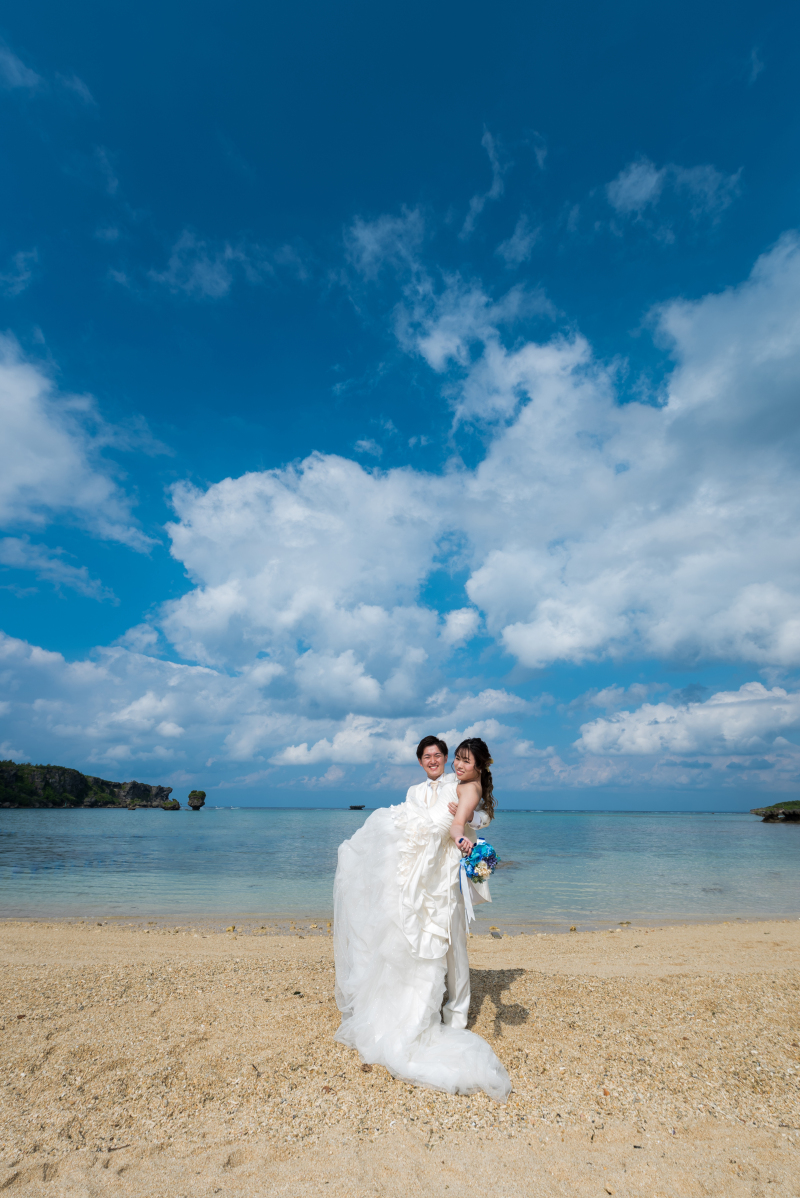 お客様の撮影レポート【おんなそんビーチフォトアルバムパッケージ】★結婚記念