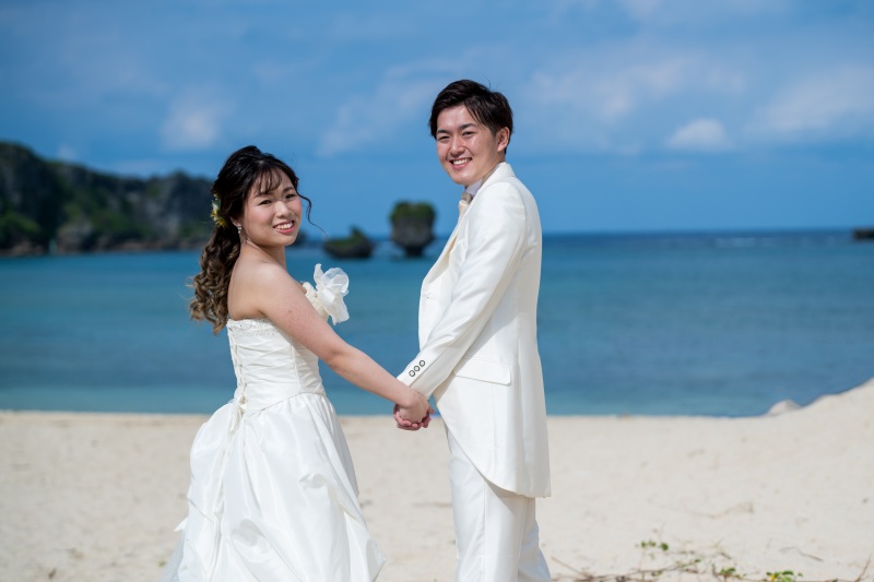 お客様の撮影レポート【おんなそんビーチフォトアルバムパッケージ】★結婚記念