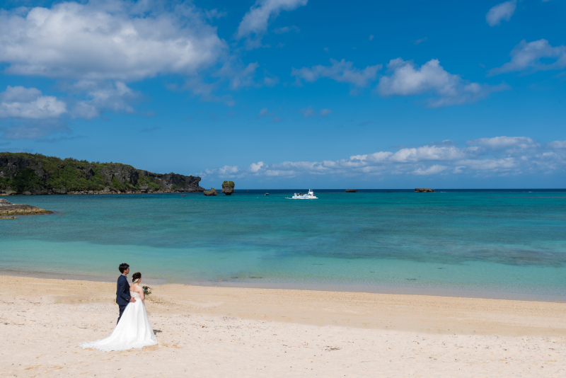 お客様の撮影レポート【おんなそんビーチフォトアルバムパッケージ】★結婚記念
