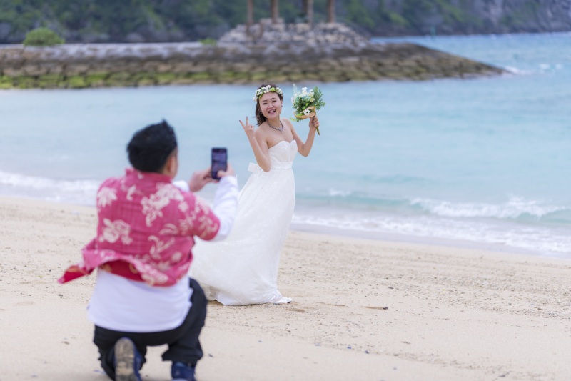 お客様の撮影レポート【おんなそんビーチフォトアルバムパッケージ】