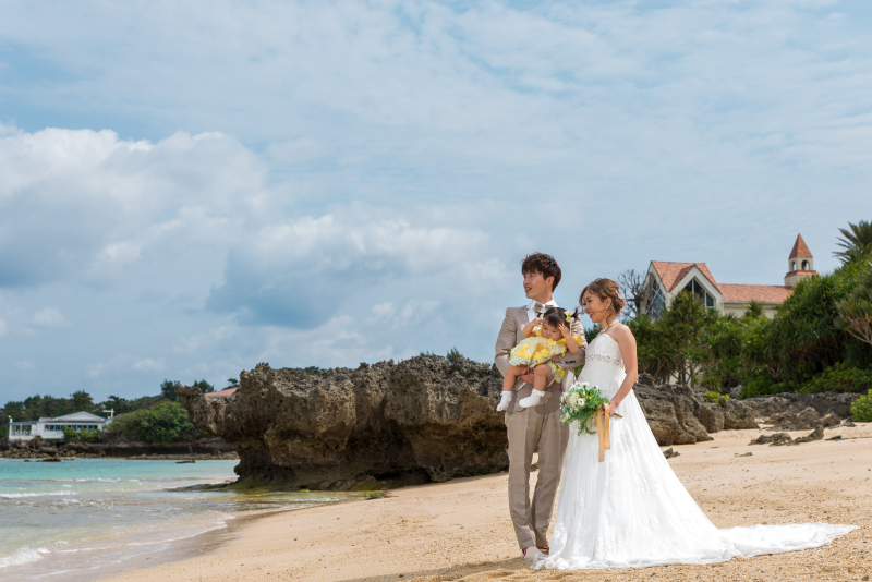 お客様の撮影レポート【おんなそんビーチフォトアルバムパッケージ】★お子様同伴